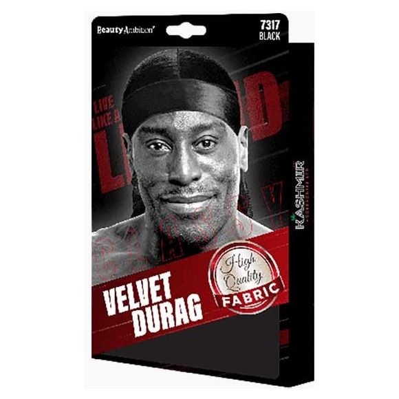 Beauty ambition velvet durag black