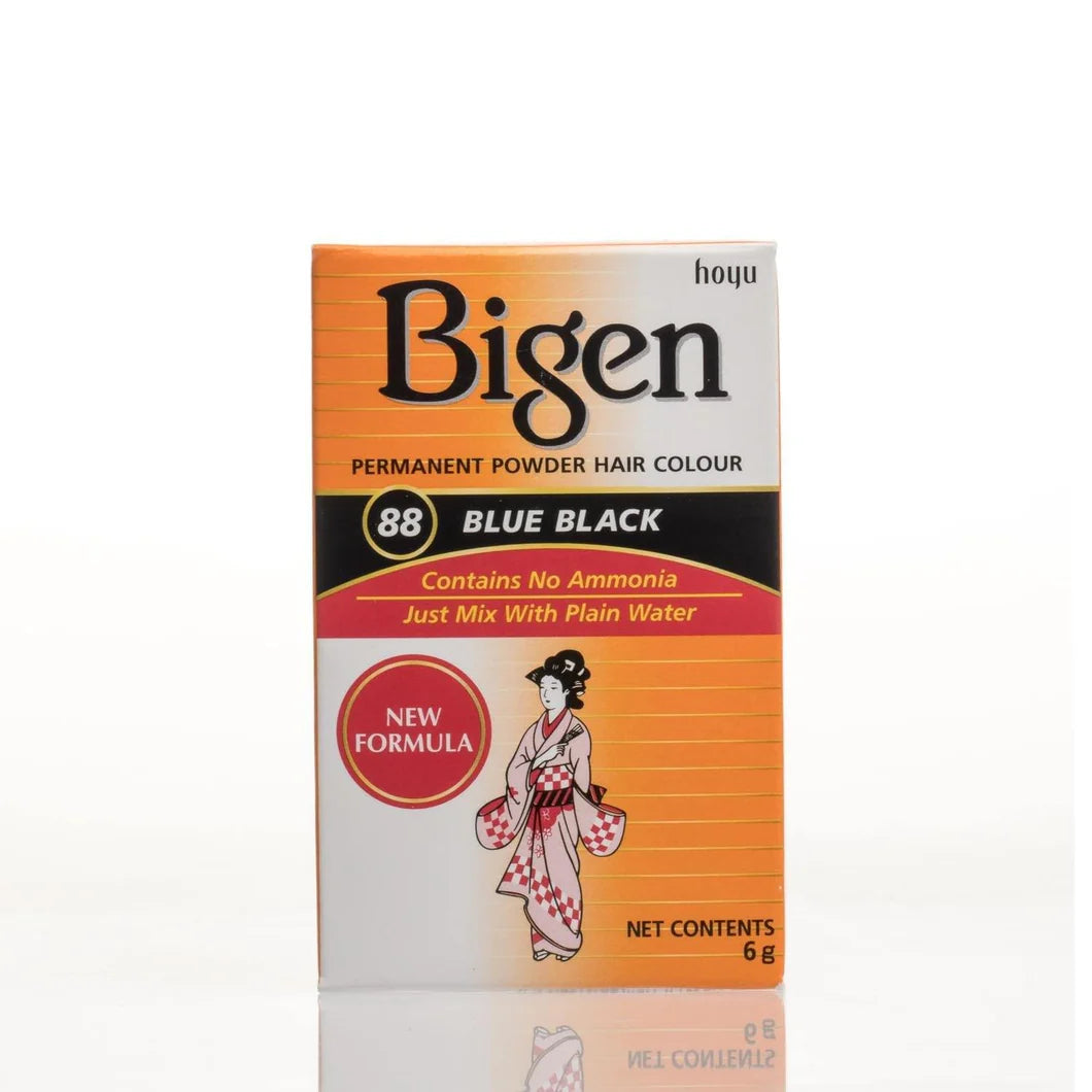 Bigen permanent power hair colour blue black-6g