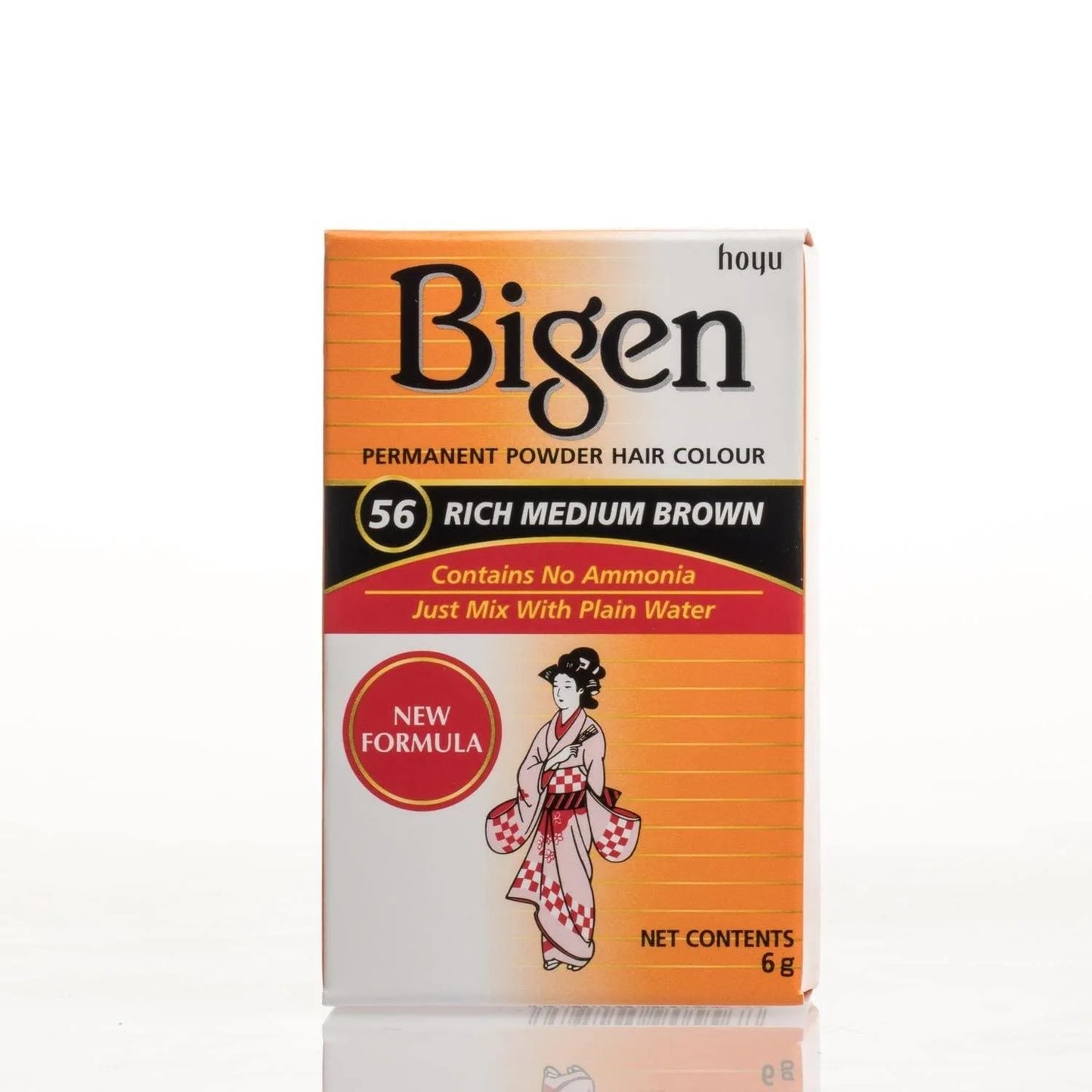 Bigen permanent powder hair colour rich medium brown-6g