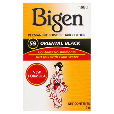 Bigen permanent powder hair colour oriental black-6g