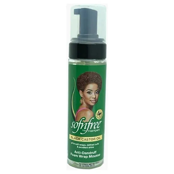 Soft n Free Foam black castor oil wrap mousse 200ml