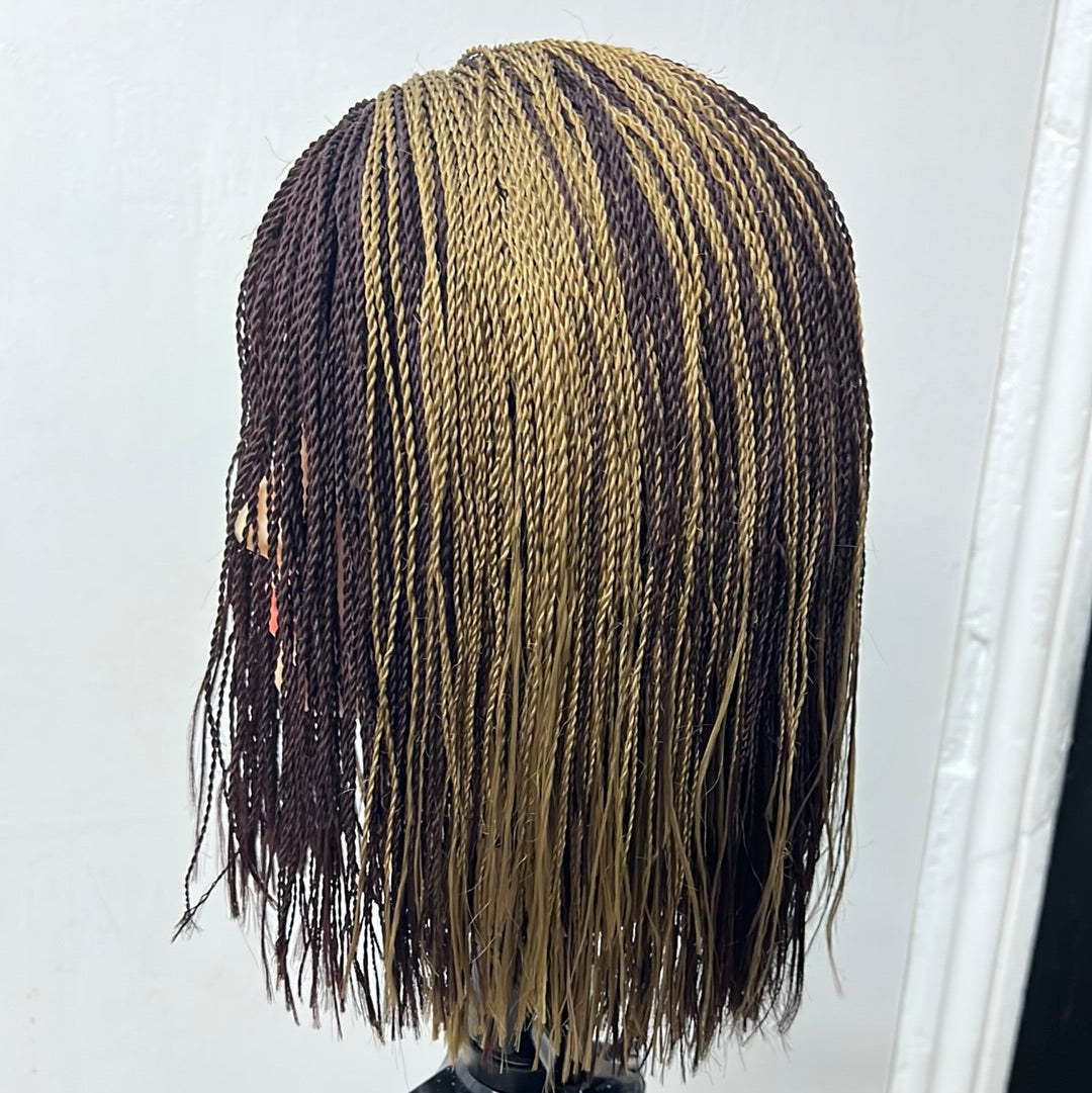 Double twist handmade wig