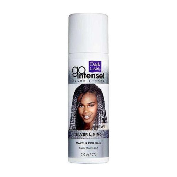 Dark and lovely go intense! color sprays silver lining