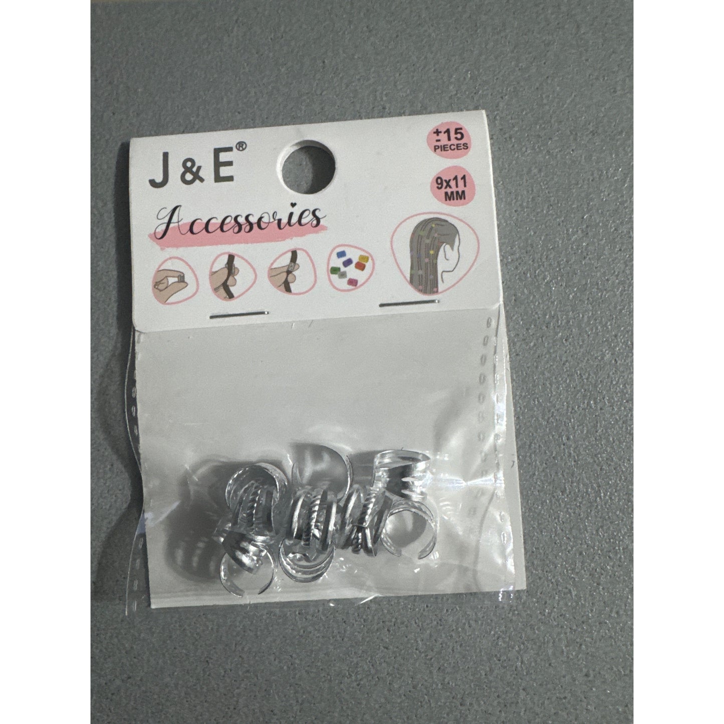 Sliver hair ring/clip
