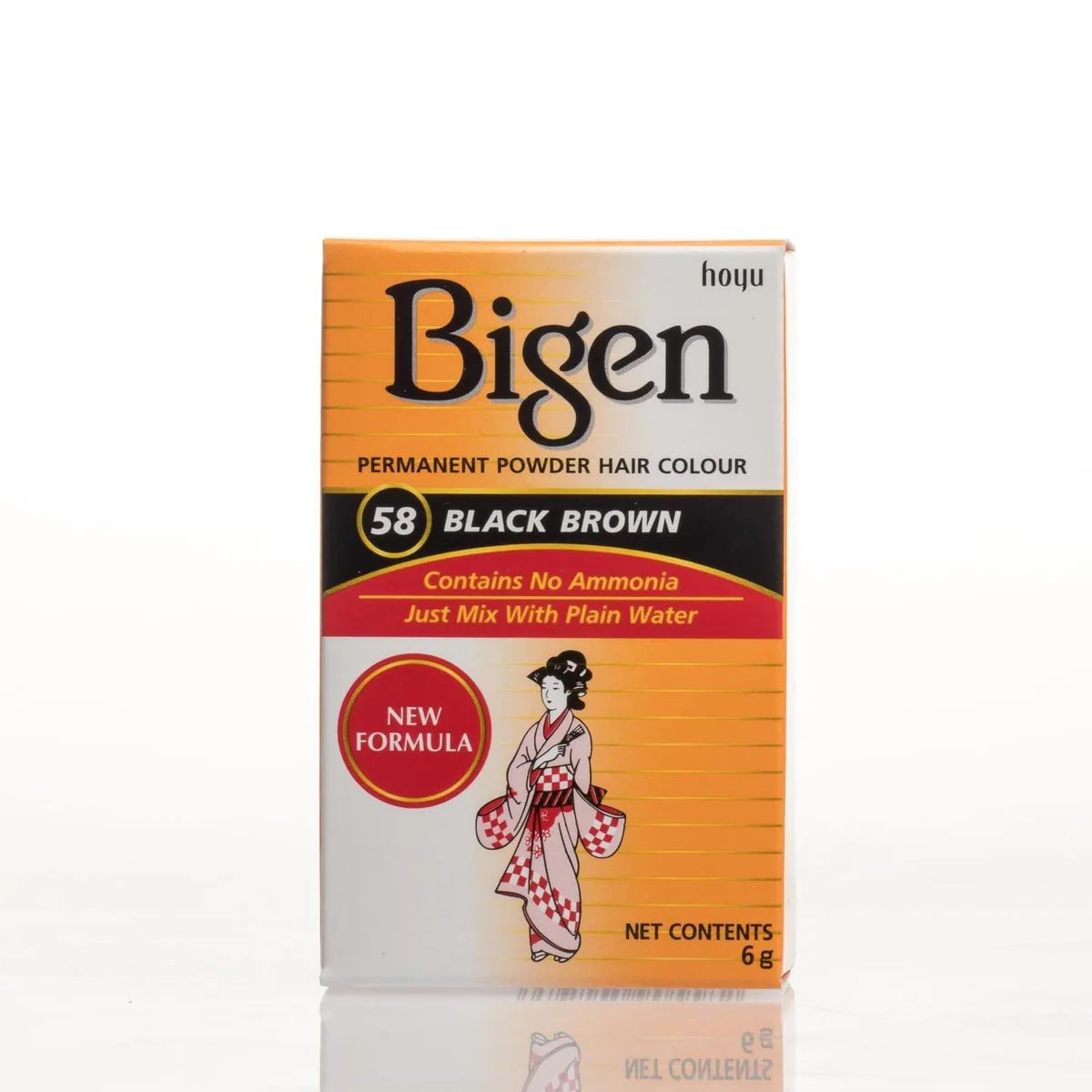 Bigen permanent powder hair colour black brown-6g